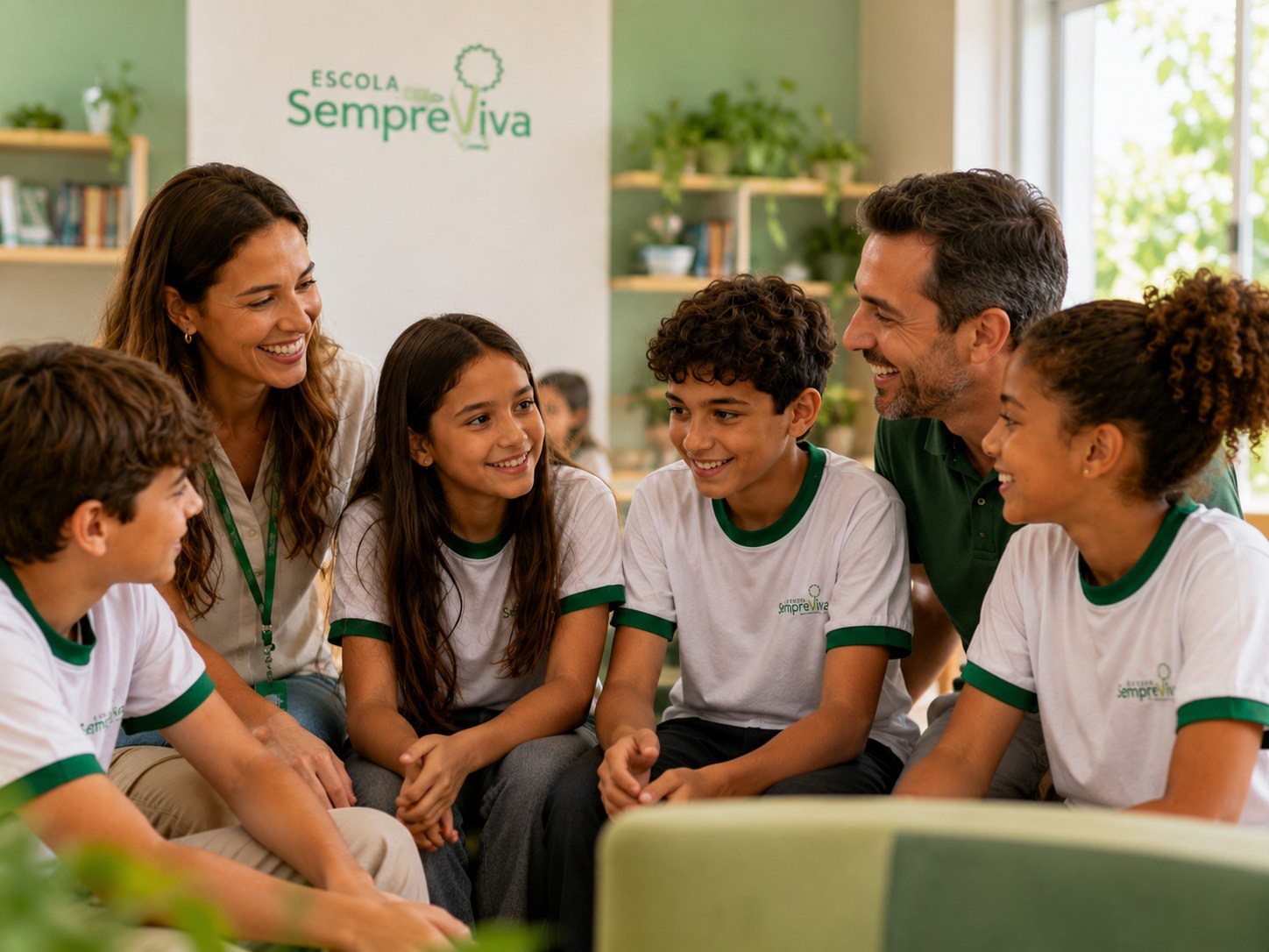 Ambiente escolar acolhedor da Escola SempreViva